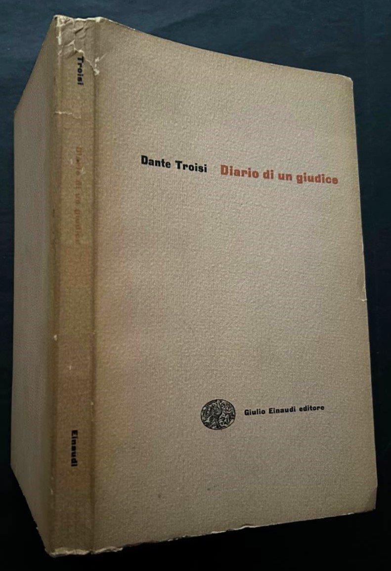 Troisi Dante DIARIO DI UN GIUDICE. - Copertina