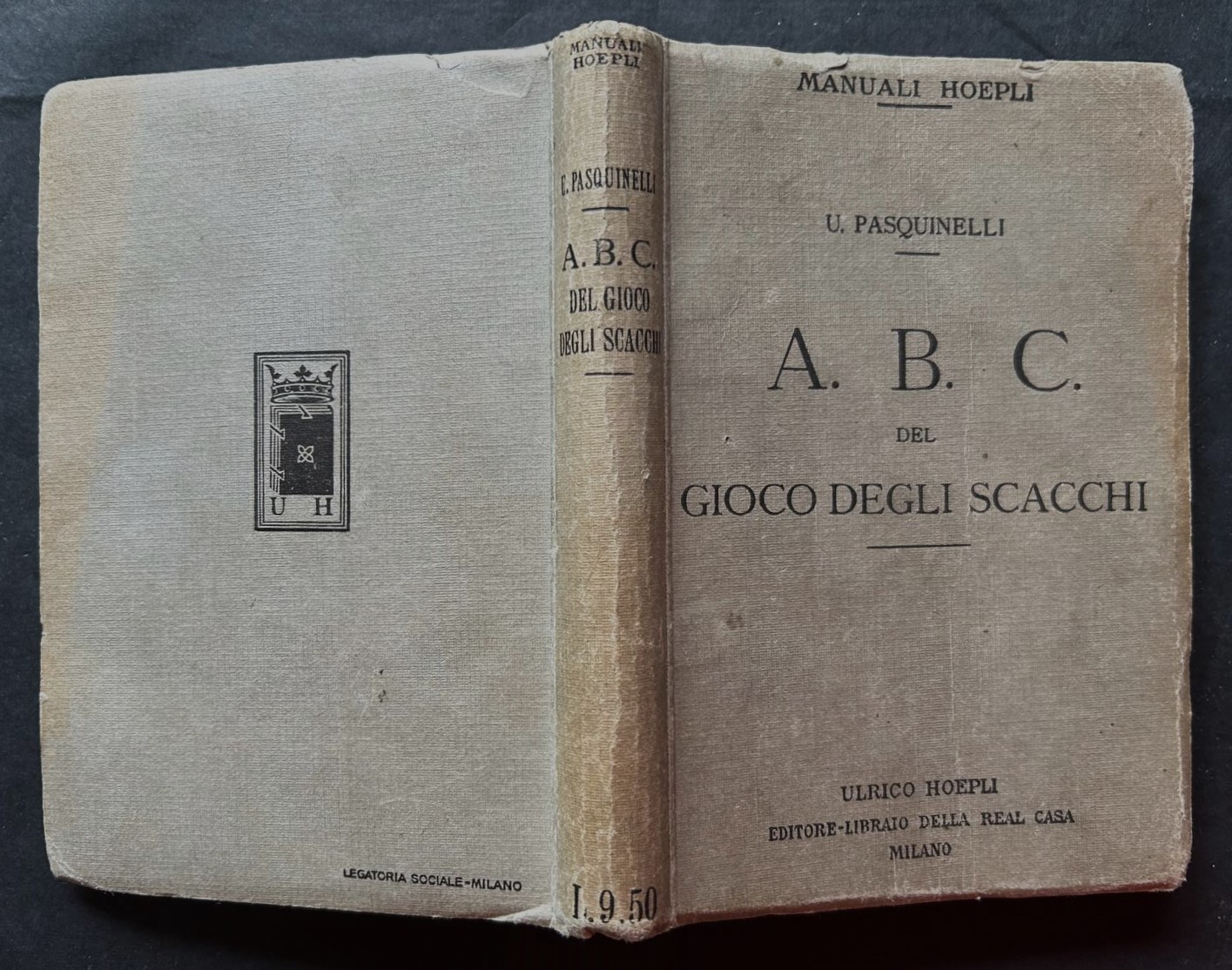 Pasquinelli U. ABC DEL GIOCO DEGLI SCACCHI. - Copertina