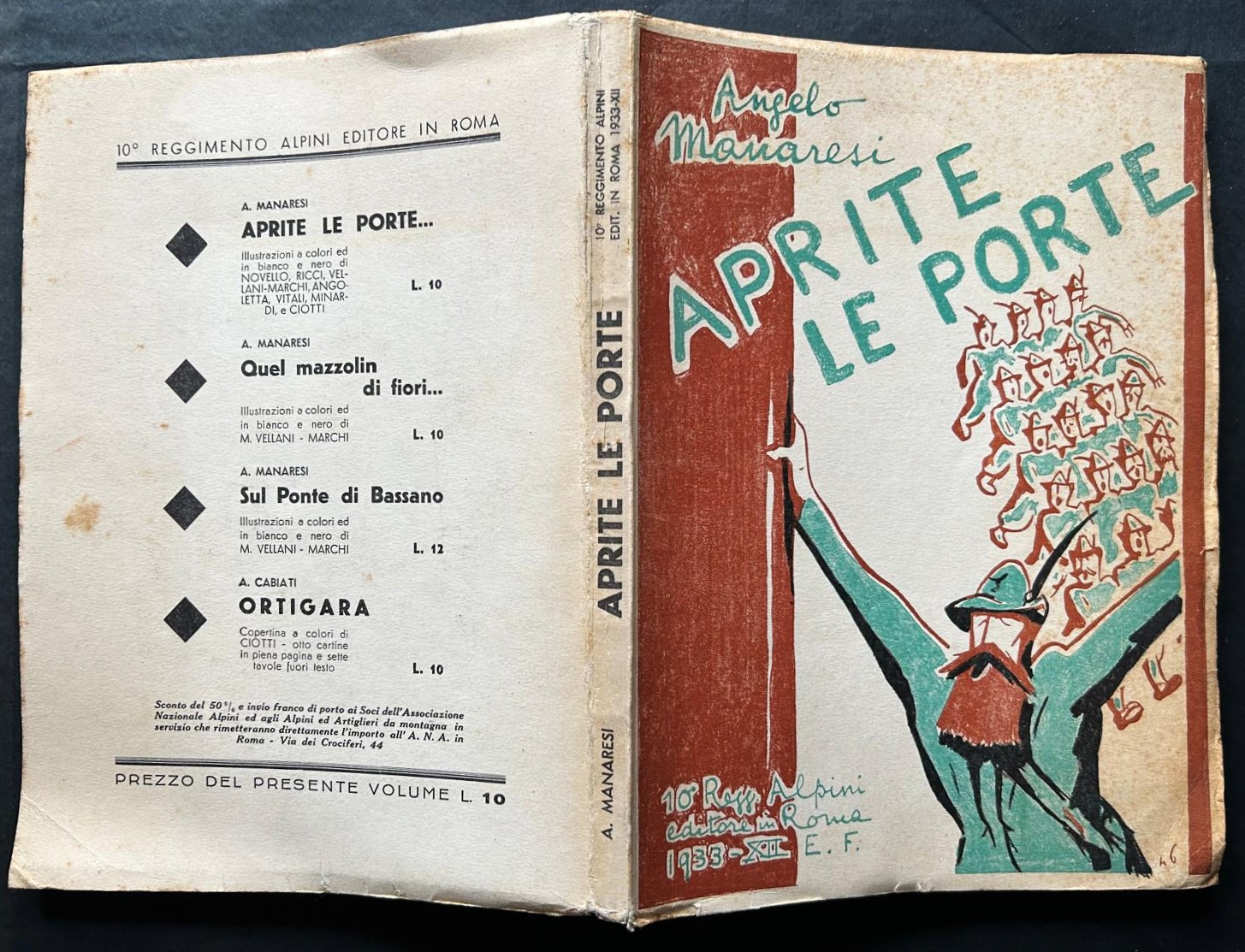 Manaresi Angelo APRITE LE PORTE. - Copertina