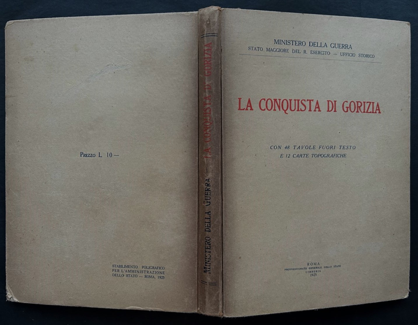  LA CONQUISTA DI GORIZIA. - Copertina