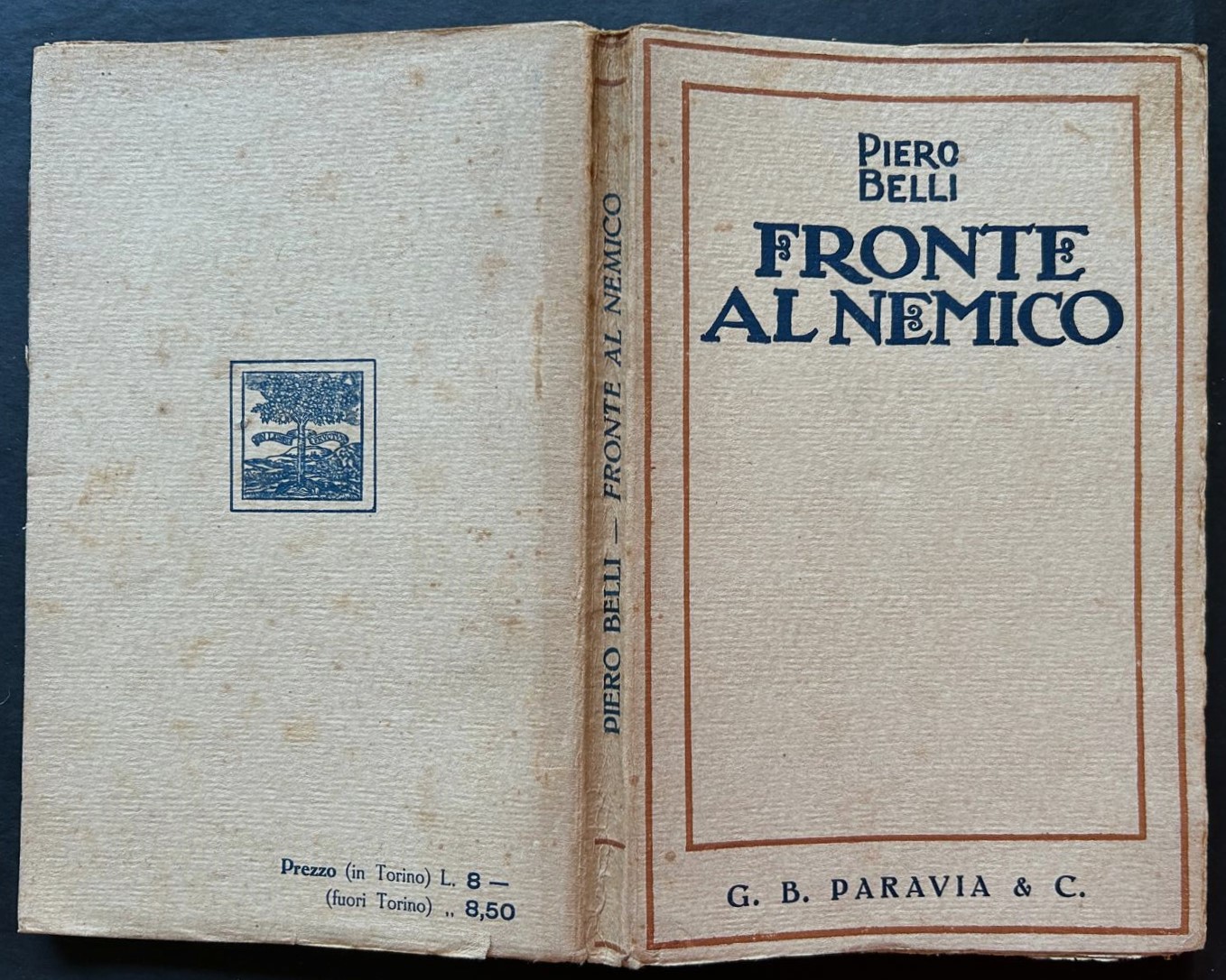 Belli Piero FRONTE AL NEMICO. - Copertina