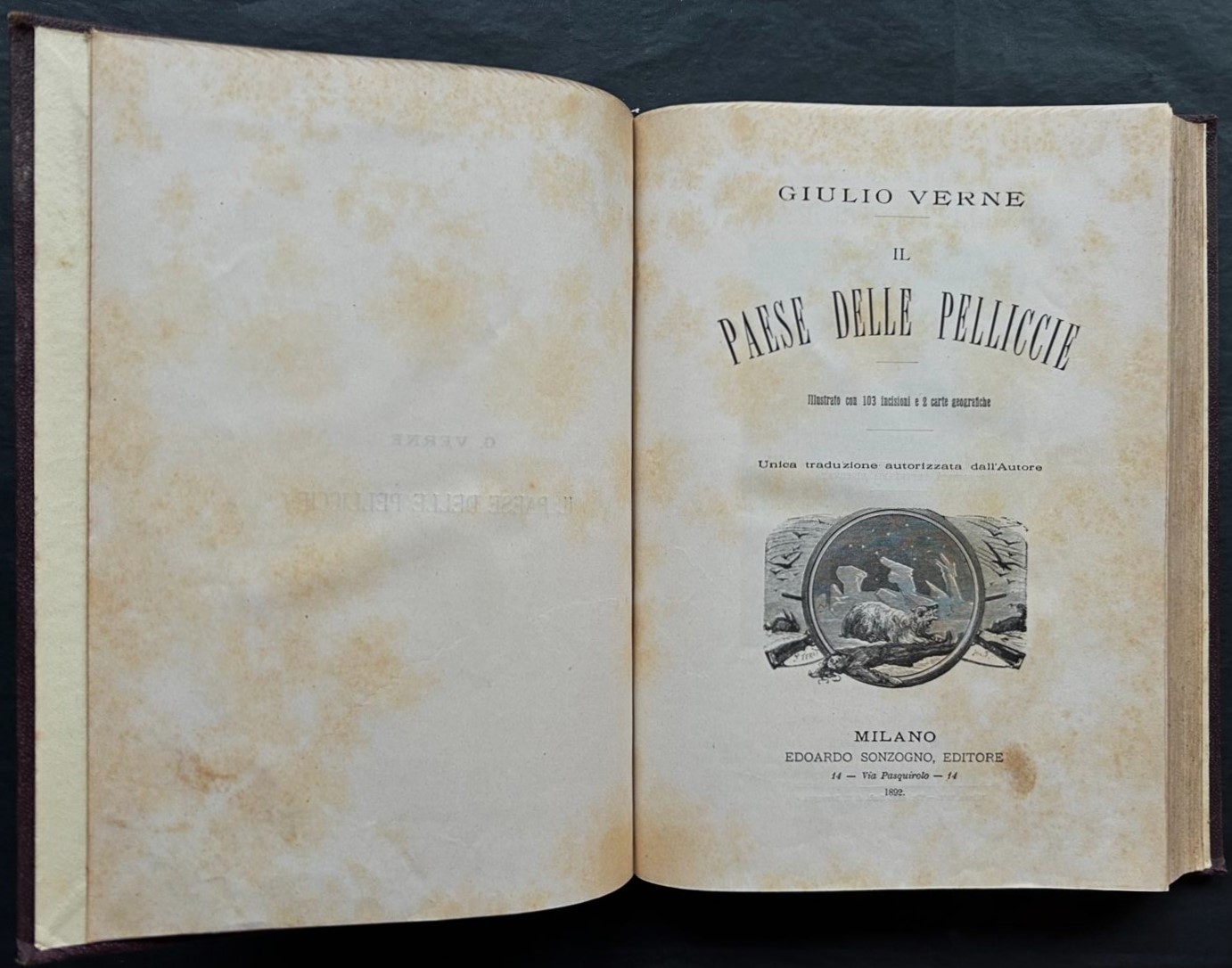 Verne Giulio IL PAESE DELLE PELLICCIE. - Copertina