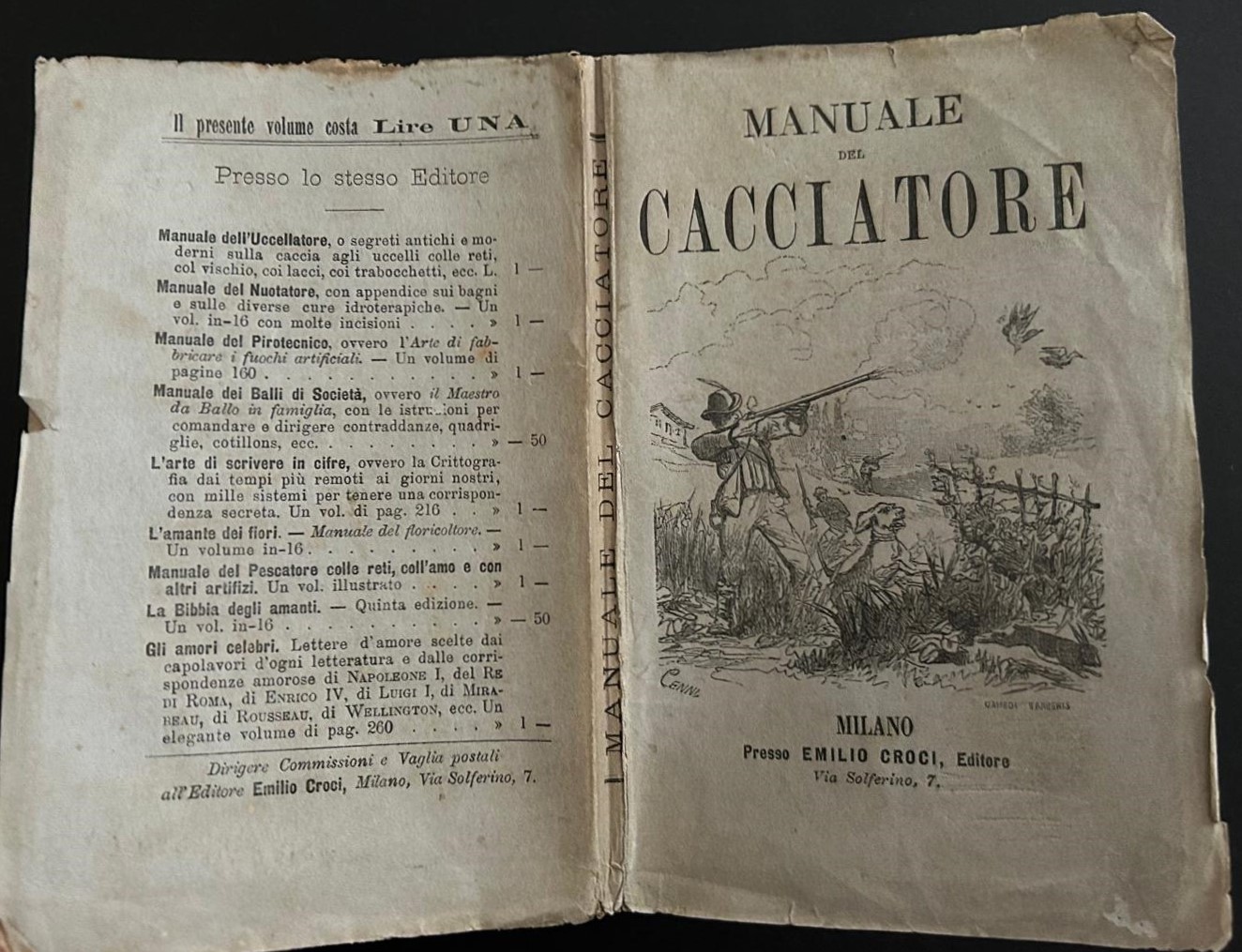  MANUALE DEL CACCIATORE. - Copertina