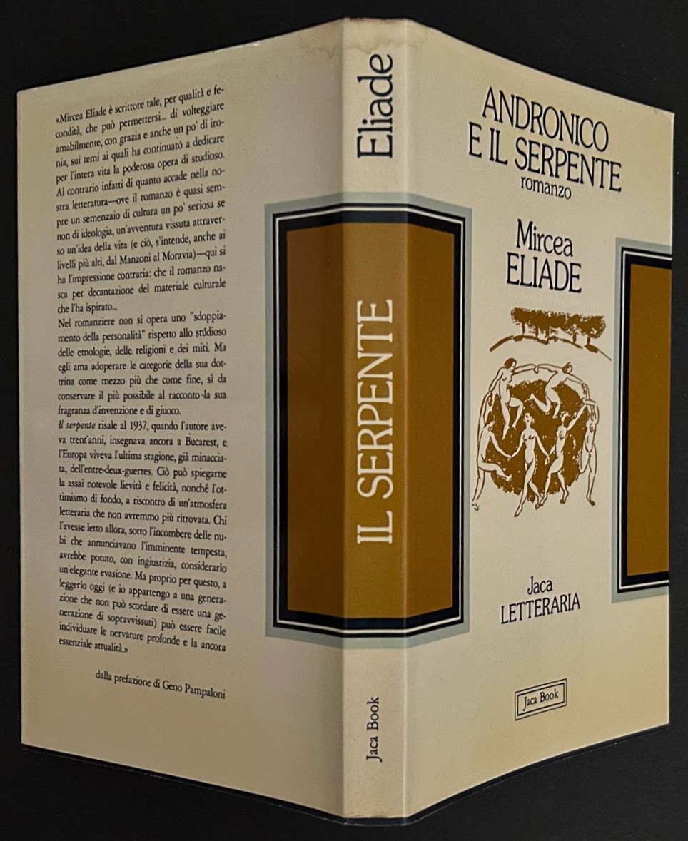 Eliade Mircea ANDRONICO E IL SERPENTE. - Copertina
