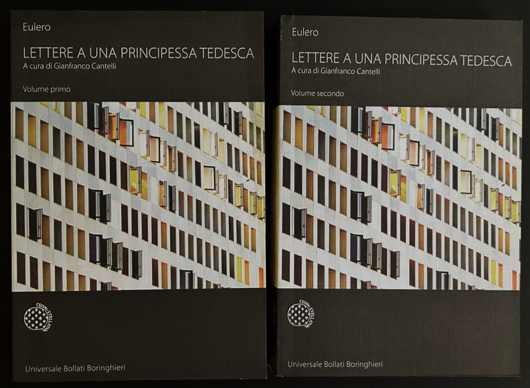 Eulero LETTERE A UNA PRINCIPESSA TEDESCA. - Copertina
