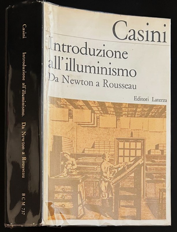 Casini Paolo INTRODUZIONE ALL'ILLUMINISMO. DA ... - Copertina