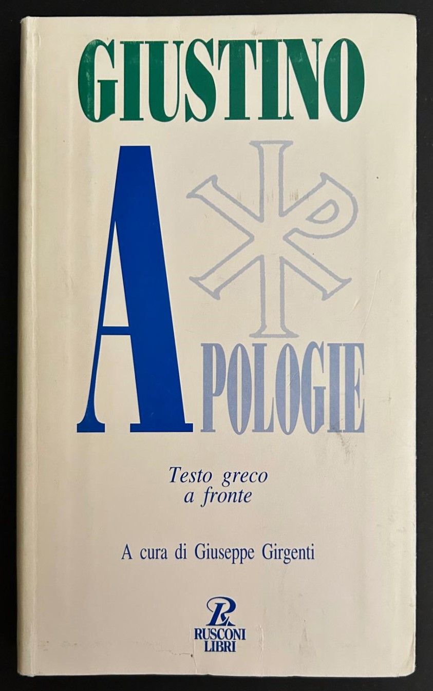 Giustino APOLOGIE. - Copertina