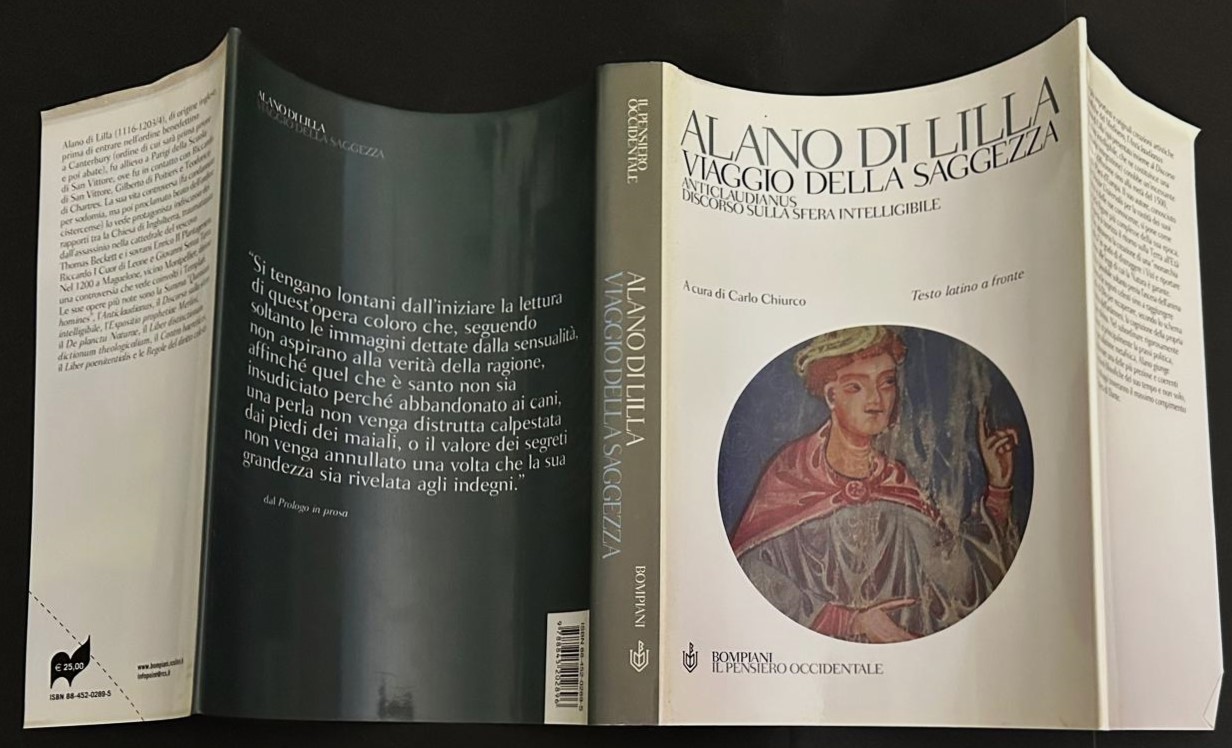 Alano di Lilla VIAGGIO DELLA SAGGEZZA. - Copertina